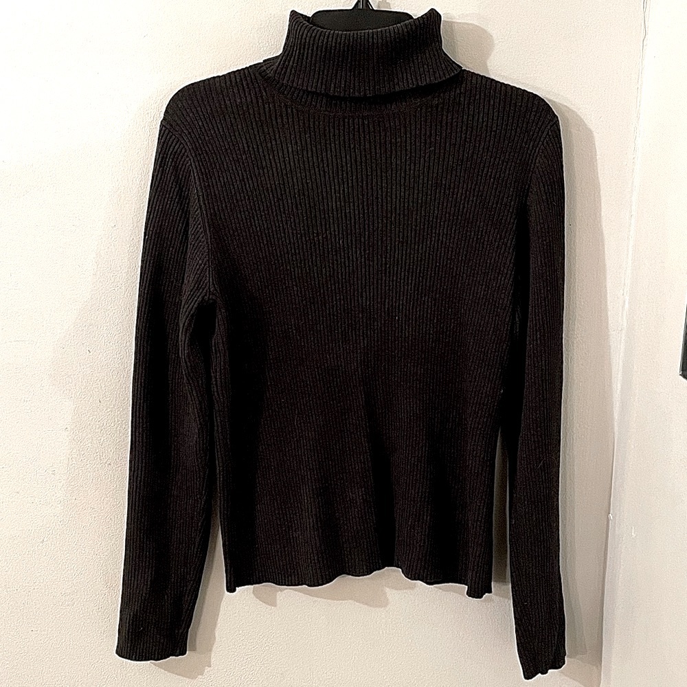 Old Navy Cotton Sweater in Dark Gray/Black